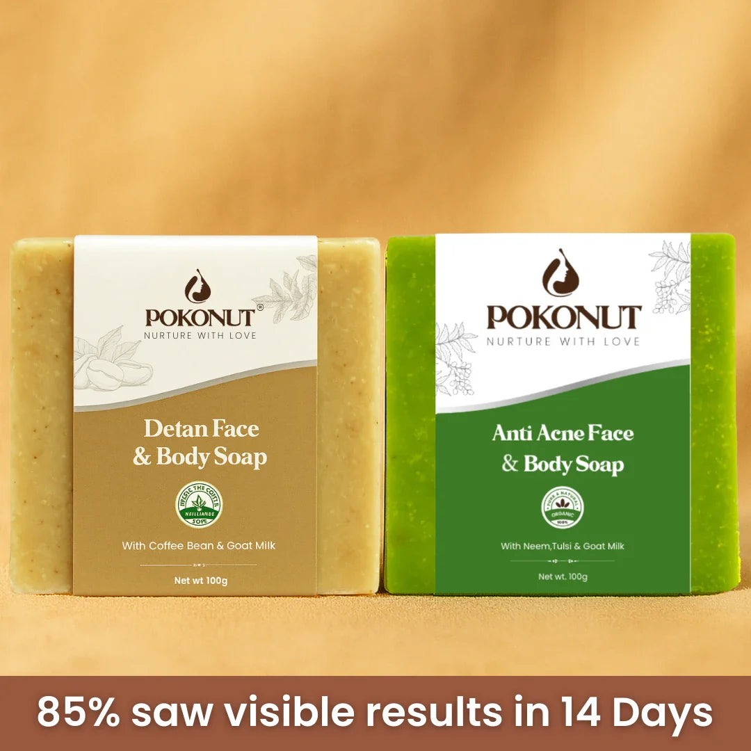 Glow and Clear Duo| Tan Removal Soap and Antiacne Combo Pack| 2 Soaps